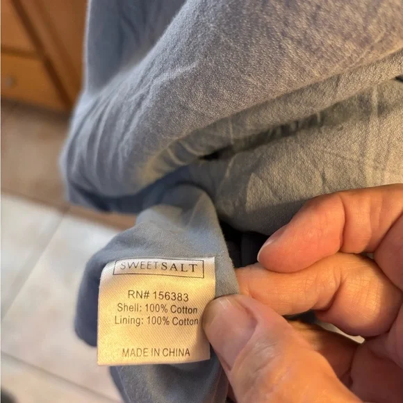 Sweetsalt Cotton Light Blue Short Sleeve Dress size 18 - Picture 4 of 4